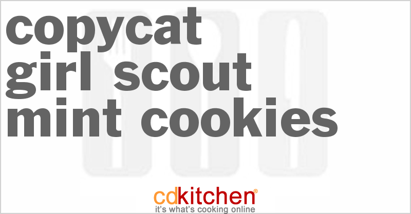 Girl Scout Mint Cookies - CDKitchen.com