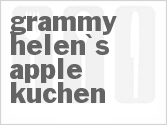 recipe for grammy helen's apple kuchen