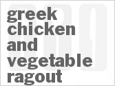recipe for greek chicken and vegetable ragout
