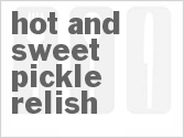 recipe for hot and sweet pickle relish