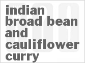 recipe for indian broad bean and cauliflower curry