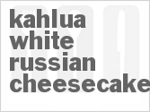 recipe for kahlua white russian cheesecake
