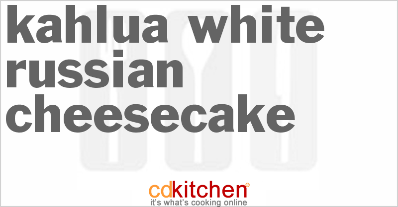 Kahlua White Russian Cheesecake - CDKitchen.com