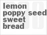 recipe for bread machine lemon poppy seed sweet bread