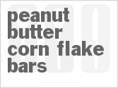 recipe for peanut butter corn flake bars