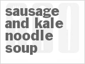 recipe for sausage and kale noodle soup