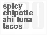 recipe for spicy chipotle ahi tuna tacos