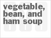 recipe for slow cooker vegetable, bean, and ham soup
