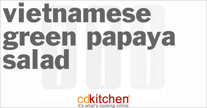 Vietnamese Green Papaya Salad - CDKitchen.com