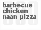 recipe for barbecue chicken naan pizza