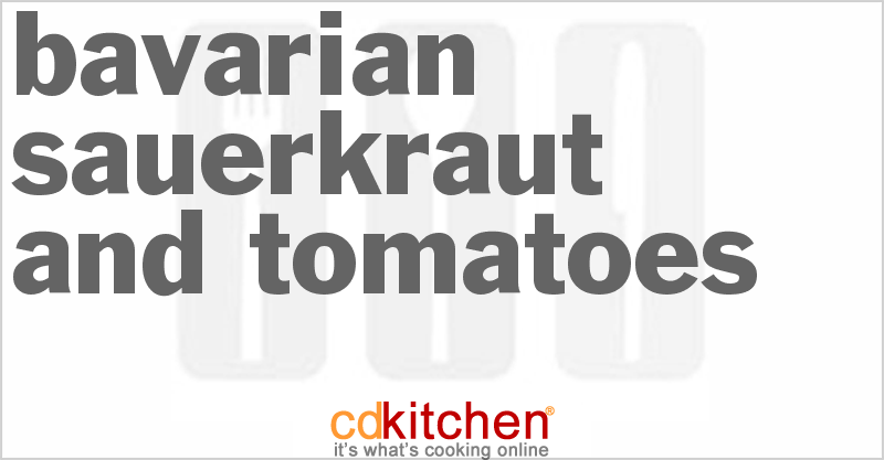 Bavarian Sauerkraut And Tomatoes - CDKitchen.com
