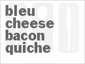 recipe for bleu cheese bacon quiche