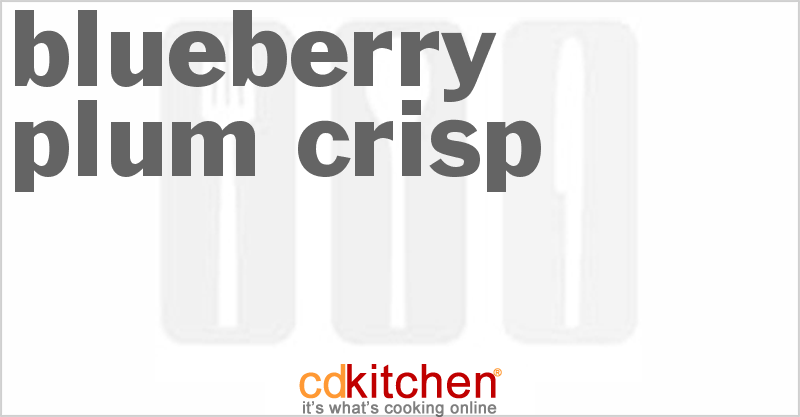 Blueberry Plum Crisp - CDKitchen.com