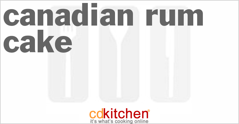 Canadian Rum Cake - CDKitchen.com