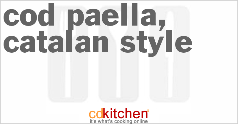 Cod Paella, Catalan Style - CDKitchen.com