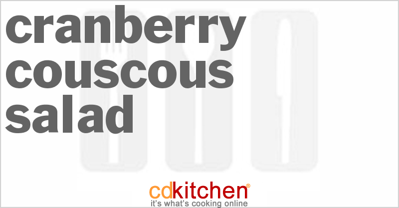Cranberry Couscous Salad - CDKitchen.com
