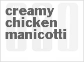 recipe for creamy chicken manicotti