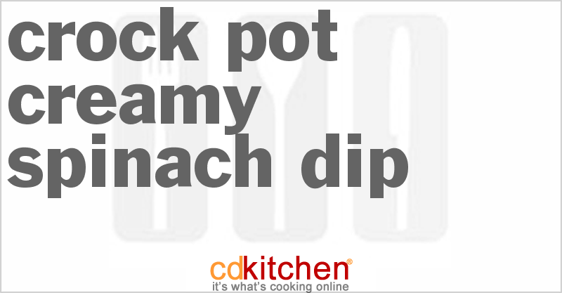 Creamy Spinach Dip - CDKitchen.com