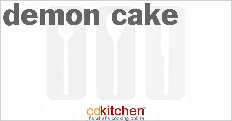 Demon Cake - CDKitchen.com