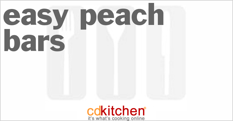 Easy Peach Bars - CDKitchen.com