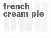 recipe for french cream pie