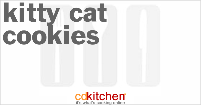 Kitty Cat Cookies - CDKitchen.com