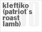 recipe for kleftiko (patriot's roast lamb)