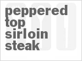 recipe for peppered top sirloin steak
