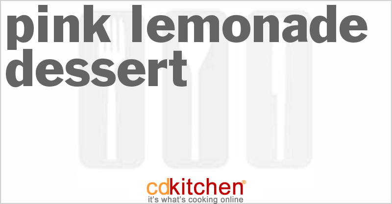 Pink Lemonade Dessert - CDKitchen.com