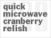 recipe for quick microwave cranberry relish