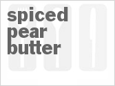 recipe for spiced pear butter
