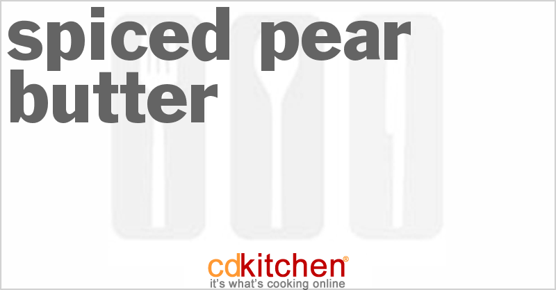 Spiced Pear Butter - CDKitchen.com