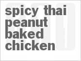 recipe for spicy thai peanut baked chicken