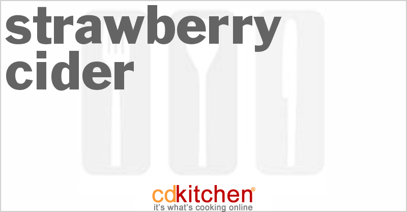 Strawberry Cider - CDKitchen.com