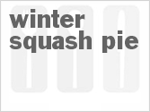 recipe for winter squash pie