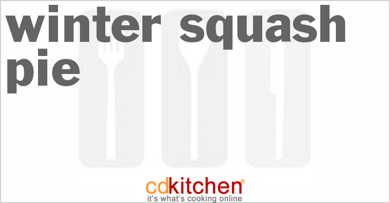 Winter Squash Pie - CDKitchen.com