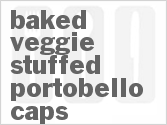 recipe for baked veggie-stuffed portobello caps