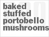recipe for baked stuffed portobello mushrooms