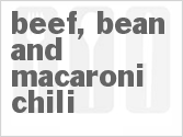 Beef, Bean and Macaroni Chili image