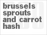 recipe for brussels sprouts and carrot hash