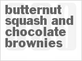 recipe for butternut squash and chocolate brownies