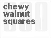 recipe for chewy walnut squares