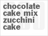 recipe for chocolate cake mix zucchini cake