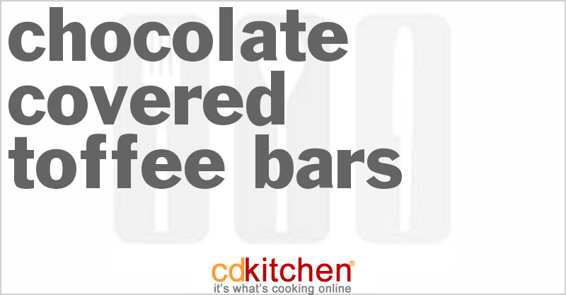 Chocolate Covered Toffee Bars - CDKitchen.com