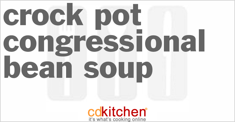 Congressional Bean Soup - CDKitchen.com
