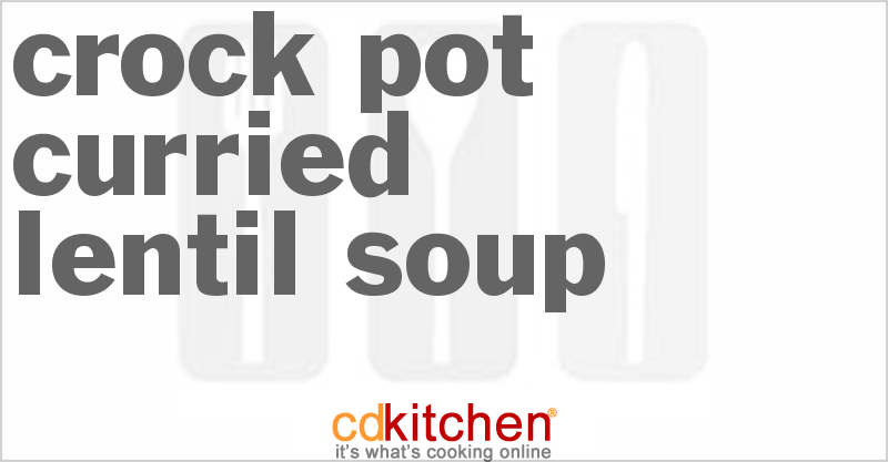 Curried Lentil Soup - CDKitchen.com
