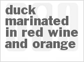 recipe for duck marinated in red wine and orange