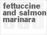 recipe for fettuccine and salmon marinara