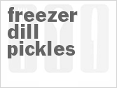 recipe for freezer dill pickles