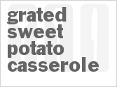 recipe for grated sweet potato casserole
